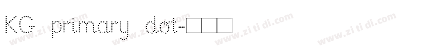 KG primary dot字体转换